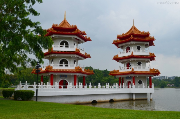 Singapur, Chinese and Japanese Garden - Ogród Chiński i Japoński - Twin Pagodas (Pagody Bliźniacze)
