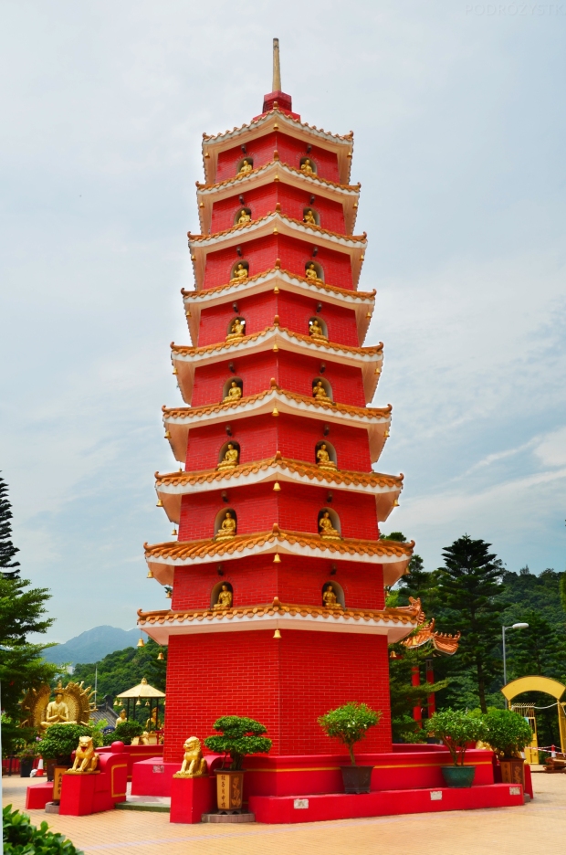 Chiny, Hong Kong, Ten Thousand Buddhas Monastery, Klasztor 10 Tysięcy Buddów, pagoda